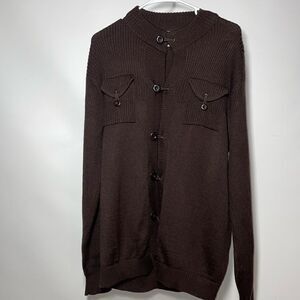 Venezzi brown cardigan sweater